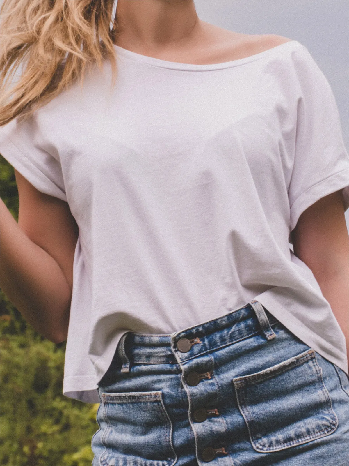 Loose white designer T-Shirt